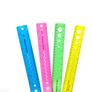 Règle transparente en plastique souple à échelle claire, idéale pour l'école et le bureau – Meilleure vente - Product Image 1