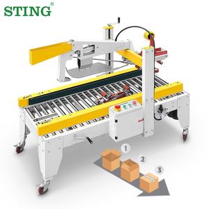 Automatic Flaps Folding Carton Box Case Taper Sealing Sealer Machine
