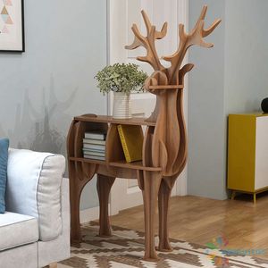 Étagères en forme de cerf de style nordique moderne Chiquitos, couleur bois naturel, pour la maison, le bureau, le salon, la maternelle - Product Image 5