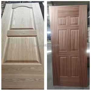 Rivestimento per Porte Stampato Design Moderno Impermeabile in MDF HDF Impiallacciatura Naturale <span class=keywords><strong>Noce</strong></span> Nero Quercia Rossa per Decorazione Porte - Product Image 3