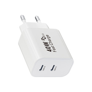 อะแดปเตอร์ชาร์จ Samsung 40W มาตรฐานยุโรป ใช้กับ Apple iPhone 16 Pro Max รองรับการชาร์จเร็วแบบ Dual USB-C ด้วยเทคโนโลยี Gallium nitride (GaN) - Product Image 3