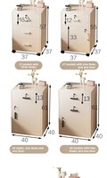 Armoire de rangement de chevet minimaliste moderne avec serrure multifonctionnelle et bureau intégré au pied de lit