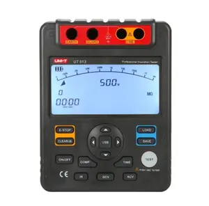UNI-T Ut513 Isolatie Weerstand Tester Elektrische Meter Ac Dc Voltmeter 5000V Automatische Range Digitale Megohmmeter Data Hold