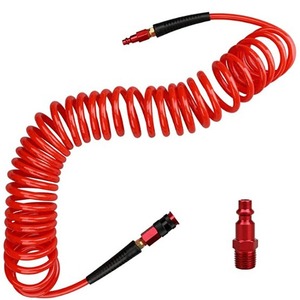 Accesorios para Herramientas Neumáticas de Aluminio Tres en Uno con Conexión de Cobre Revestida de 7.5 Metros, Tubo de PU de 6x9.5 y Rosca NPT Americana de 1/4 - Product Image 1