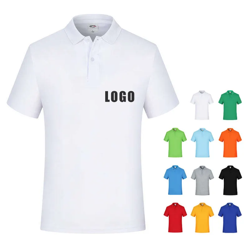 Custom Logo Poloshirts Mannen Groothandel Goedkope Promotie Sublimatie Blanco Polyester Poloshirts