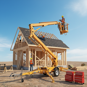 T-159 RST 24M Towable Cherry picker พ่วงหลังรถพ่วงเชอร์รี่ picker บูมแมงมุมยกแพลตฟอร์มการทำงาน - Product Image 3