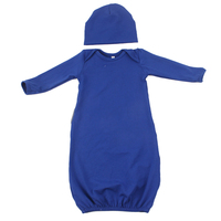 Bébé garçon fille rose uni à manches longues robes de nuit sac de couchage pour bébé pyjamas avec chapeaux
