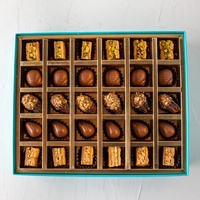 Boîte d'emballage de luxe en plastique pour petits chocolats, cadeaux et aliments, prix de gros