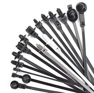 X151 Attaches de câble à long pied Attaches zippées en nylon de <span class=keywords><strong>sapin</strong></span> 5.1*235mm avec épaisseur de plaque de 0.6-6mm et diamètre de trou de 6.1-7mm pour voiture - Product Image 6