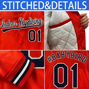 Veste de baseball universitaire personnalisée unisexe pour adulte, avec nom et numéro brodés, style décontracté, type Letterman, pour l'automne - Product Image 4