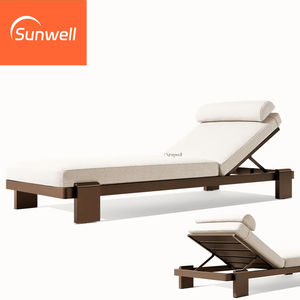 Hotel <span class=keywords><strong>spiaggia</strong></span> lettino di lusso giardino in alluminio corda intrecciata doppio Patio piscina all'aperto lettino <span class=keywords><strong>per</strong></span> <span class=keywords><strong>spiaggia</strong></span> - Product Image 4