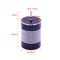 Kit moteur électrique étanche sans balais 60a, 3300/4000/4500kv, ESC, étanche
