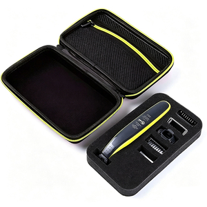 Estuche de viaje para afeitadora EVA, resistente al agua, a prueba de golpes y polvo, con espuma moldeada, bolsillo de malla y correa de mano para Philips OneBlade - Product Image 4