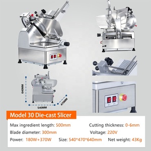 Nouvelle Trancheuse à Viande Automatique Électrique Professionnelle pour <span class=keywords><strong>Charcuterie</strong></span>, avec Chariot à Lames Amovibles en Acier Inoxydable et Réglable - Product Image 5