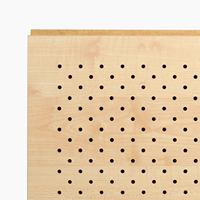 Panneau de plafond acoustique insonorisé Panneau mural de décoration en bois de différentes couleurs