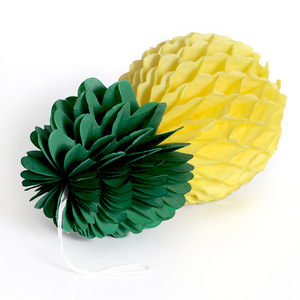 36CM Décorations d'<span class=keywords><strong>ananas</strong></span> Tropical Party Summer Hawaiian Luau Party <span class=keywords><strong>Ananas</strong></span> Nid d'abeille Centres <span class=keywords><strong>de</strong></span> <span class=keywords><strong>table</strong></span> pour tables suspendues - Product Image 4