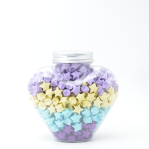 Ưa thích hình trái tim giáng sinh trang trí món quà thủy tinh có nhu cầu chai kín Tank với Lip cap nút chai - Product Image 2