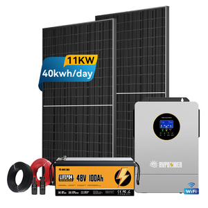 Tất cả trong một biến tần sử dụng nhà 11Kw điện năng lượng mặt trời tắt hệ thống lưới thiết lập hoàn chỉnh đầy đủ Kit lai 11Kw 48V với pin - Product Image 1