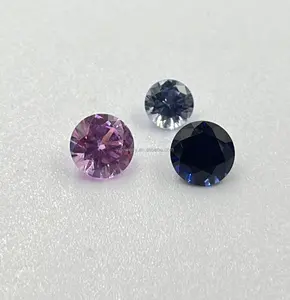 YZ Jewelry High Quality Hot Sale Popular Crushed Ice Colorful Round and Oval Cutting Loose CZ Stone Synthetic of Cubic Zirconia