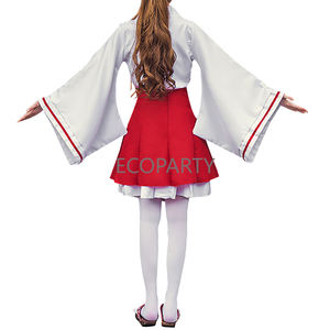 Disfraz de Cosplay de Anime Japonés <span class=keywords><strong>Kikyo</strong></span> Kimono para Mujer, Tallas Grandes S-5XL, Disfraz de Miko, Espíritu de Zorro Kitsune Kami Oinari Sama, Disfraz de Bruja - Product Image 2