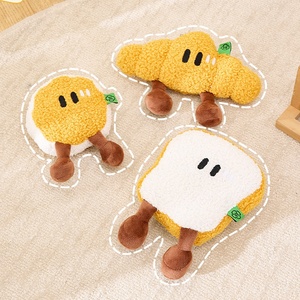 Giocattoli per Gatti a Forma di Pane per Colazione con Erba Gatta, <span class=keywords><strong>Squeaker</strong></span> e Carta Stropicciata |   Giocattoli Interattivi in Peluche per Animali Domestici - Product Image 3