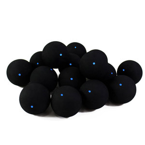Balle de squash professionnelle en caoutchouc à point bleu unique de 39 mm, rebond élevé, balle d'entraînement rapide pour débutants, prix d'usine en gros - Product Image 4