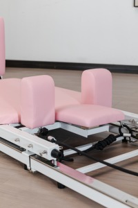 Kit de Pilates <span class=keywords><strong>Reformer</strong></span> Plegable Rosa para Llevar el Estudio a Casa |   Económico en espacios, deslizamiento silencioso, perfecto para apartamentos pequeños, fácil de guardar - Product Image 4