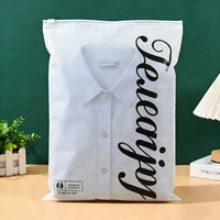 Sacs à fermeture éclair givrés en PVC imperméable personnalisés avec logo, sous-vêtements, chaussettes, emballage écologique pour vêtements