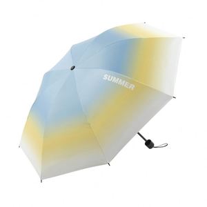 Petit parapluie pliant anti-UV aux couleurs fraîches pour femmes, protection renforcée contre la pluie en caoutchouc, vente en gros en stock - Product Image 5