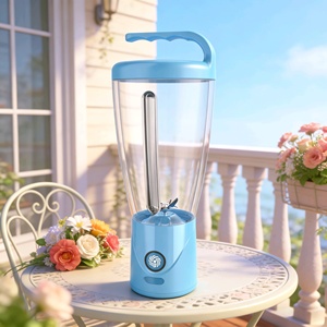 Mixeur-presse-agrumes électrique portable 1000 ml, rechargeable par USB, tasse mélangeuse personnelle, presse-agrumes pour les voyages, le sport, la maison et le bureau - Product Image 1