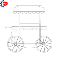 Les chariots de nourriture de luxe avec des couleurs personnalisables sont le premier choix pour les hôtels et restaurants