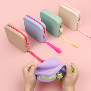 <span class=keywords><strong>Sac</strong></span> à <span class=keywords><strong>main</strong></span> portable multifonctionnel pour femme, utilisation quotidienne, portefeuille en silicone écologique, porte-monnaie - Product Image 4