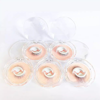 Faux cils autocollants réutilisables 3D naturels en vison synthétique pour grossistes – Bande complète