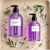 Bouteilles d'emballage pour savon liquide, flacon de savon liquide blanc mat 300 ml, bouteille d'emballage de savon liquide vide de luxe, finition mate