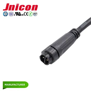 Cable de alambre de empalme rápido a prueba de agua IP67 conector en línea tornillo de soldadura terminal de prensado pin conectores hembra