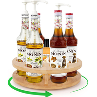 Étagère de rangement mobile et rotative pour comptoirs de cuisine, adaptée aux bouteilles d'épices de qualité alimentaire