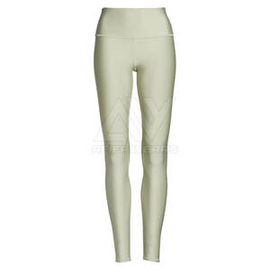 Leggings de yoga fitness personnalisés de haute qualité pour femmes pantalon serré à motif solide avec logo - Product Image 1