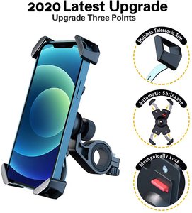 Support de téléphone universel pour vélo, support de téléphone pour vélo électrique, support de téléphone pour moto, support de téléphone à <span class=keywords><strong>4</strong></span> verrous, vente en gros à bas prix - Product Image 4