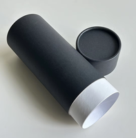Boîte d'emballage de thé personnalisée biodégradable, recyclable et écologique, en papier kraft, pot en carton naturel pour aliments, café en grains, cylindre