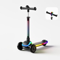 Cadeau idéal pour les enfants, trottinette pliable à 3 roues, guidon réglable, capacité de charge de 30 kg, trottinette pour enfants de haute qualité pour les enfants de 3 à 6 ans