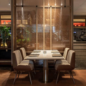 Muebles de Alta Gama para Hoteles de 5 Estrellas, Mesa y Sillas de Acero Inoxidable, Solución Integral para Hoteles, Resorts y Restaurantes Modernos - Product Image 4