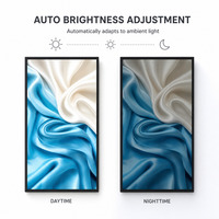 Écran LCD commercial haute luminosité 3000 Nits pour vitrine, affichage numérique suspendu 55, 65, 75, 86 pouces pour publicité en devanture de magasin