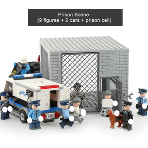Figuras <span class=keywords><strong>de</strong></span> <span class=keywords><strong>Ciudad</strong></span>, Celda <span class=keywords><strong>de</strong></span> Prisión, Jaula <span class=keywords><strong>de</strong></span> Prisionero, Esposas, Avión, Coche, Policía, Bloques <span class=keywords><strong>de</strong></span> Construcción <span class=keywords><strong>de</strong></span> Plástico para Armar, Juguete - Product Image 3