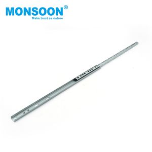 Modern Furniture 3/4 Extension Telescopic Channel <b>Drawer</b> Guide 17mm Width Mounted Blue Zinc Plated Ball Bearing <b>Drawer</b> Slide - Product Image 4