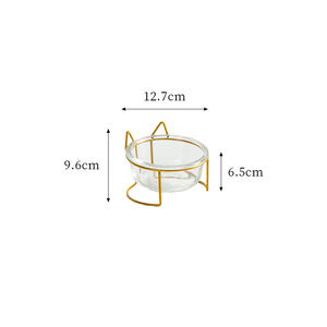 ชามอาหารสัตว์เลี้ยงแบบแก้วลา<span class=keywords><strong>ย</strong></span>เรียบ ปลอดสารพิษ เป็นมิตรกับสิ่งแวดล้อม พร้อมขาตั้งเหล็ก สำหรับสุนัขและ<span class=keywords><strong>แมว</strong></span> ขา<span class=keywords><strong>ย</strong></span>ส่ง - Product Image 6