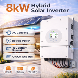 Sistema de Almacenamiento de Energía Solar Híbrido Monofásico de 8kW y 48V de Bajo Voltaje para el Hogar - Product Image 1