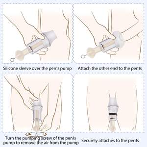 लिंग एक्सटेंडर स्ट्रेचर किट पुरुषों के लिए पुरुषों के लिए कर्षण उपकरण लिंग पंप सेक्स खिलौने लिंग विस्तार समायोज्य प्रशिक्षण किट - Product Image 3