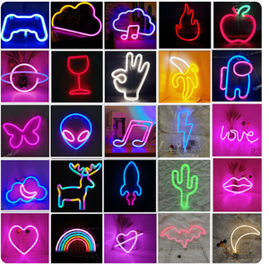 Rosa Sexy colgante Usb con pilas luz de neón lámpara de noche Led labios letrero de neón para pared niños habitación fiesta boda Bar Decoración - Product Image 6