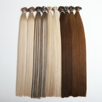 Extensions de cheveux en kératine italienne à pointe plate 12A, 100% cheveux humains Remy vierges, cuticules alignées, cheveux vietnamiens ultra-lisses, pointe en K