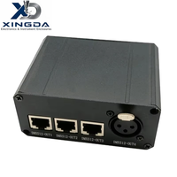 Boîtier électronique en alliage d'aluminium avec découpe d'interface de précision, décodeur DMX512 avec installation de prises RJ45 et XLR
